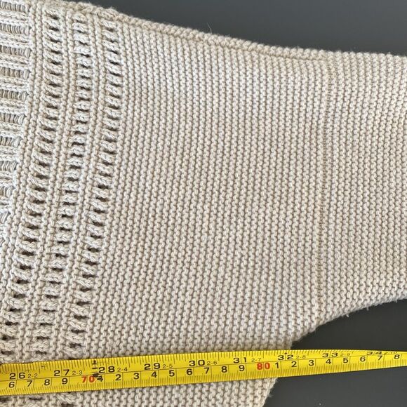 Lafayette 148 New York Tan Open-Front Cardigan Super Oversized S/P Laganlook - Picture 11 of 11